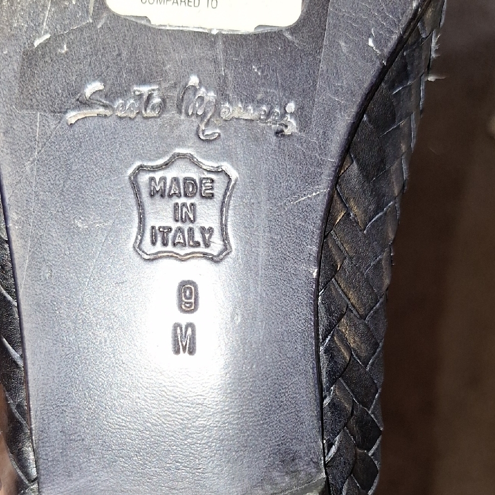 Sesto Meucci Black Woven Flats - Picture 6 of 6